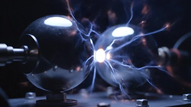 Intense Plasma Arcs Crackle and Glow Between Electrodes