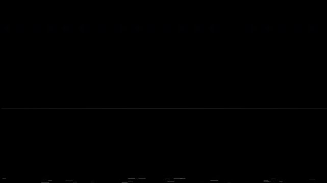 Retro VHS channel zap effect with static noise burst, horizontal, scan lines, chromatic glitch. Loop Transparent alpha channel ProRes, Perfect overlay for vintage, retro, and nostalgic video projects.