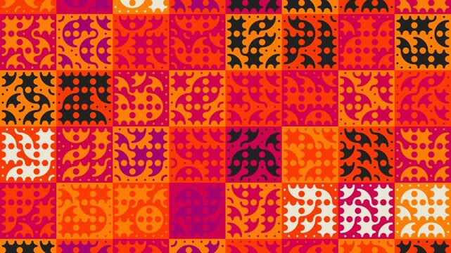 Abstract Geometric Loader Motion With Seamless Procedural Shapes Animation