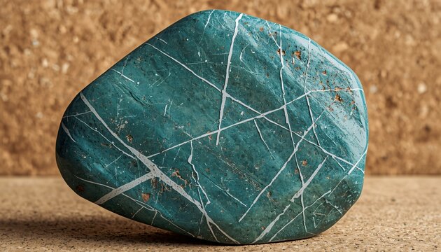 Teal Amazonite Chunk with White Feldspar Patterns