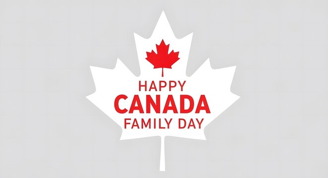 Festive canada day background happy canada day family day maple leaf design