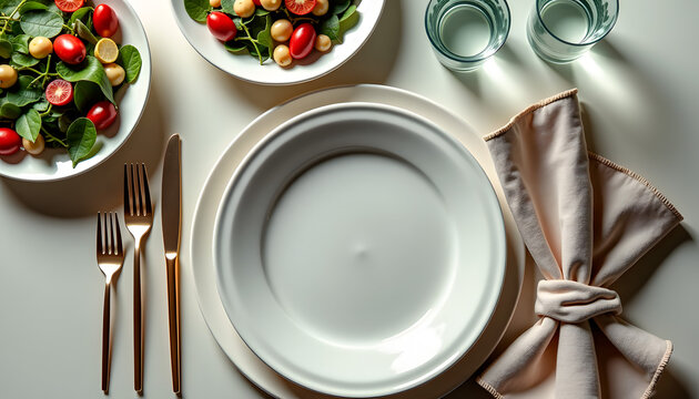 Making napkins for table decoration