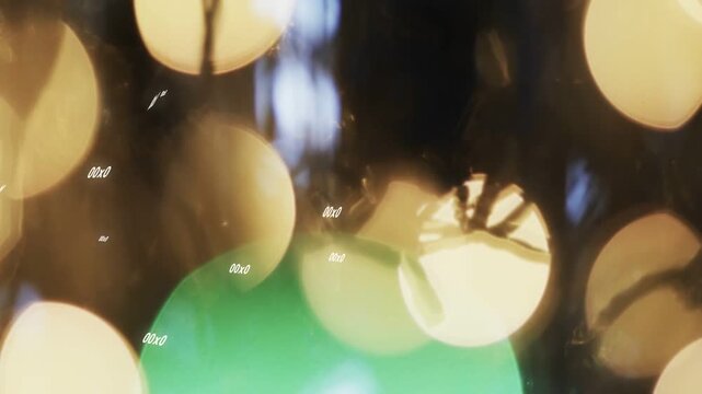 Bokeh discs shifting on camera nudge, red overlays sweeping, hook appearing, creating color shift