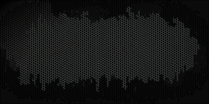 Abstract dark gray honeycomb pattern with a distressed melting effect