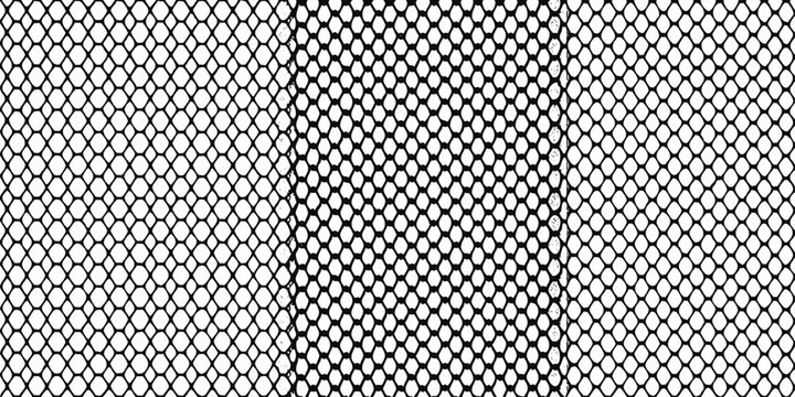 Close up of a black netting texture filling the entire frame