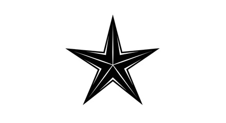 Obraz premium Star icon, black star symbol, star shape, vector star