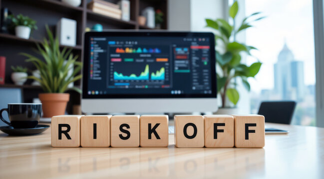 Risk off positioning in global markets as investors rotate toward defensive assets safe haven trades and capital protection during volatility shocks macro uncertainty and portfolio de risking