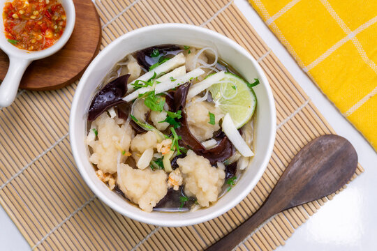 Authentic Indonesian Palembang Savory Tekwan Soup