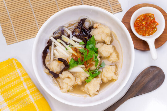 Authentic Indonesian Palembang Savory Tekwan Soup