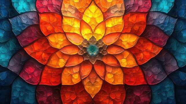 Colorful petals glow with bright shades forming a stunning decorative flower centerpiece