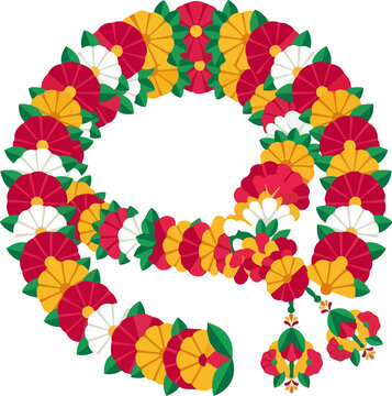 Floral Garland Illustration