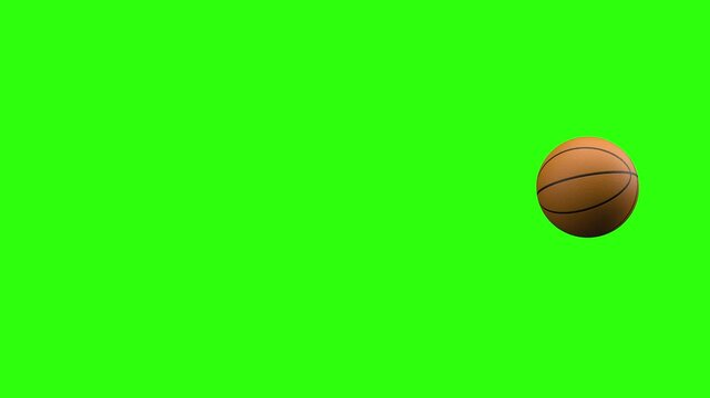 Basketball ball in motion - loop