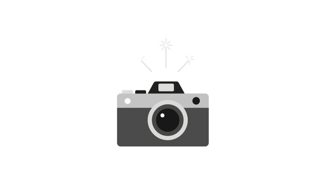 Camera with a large lens.