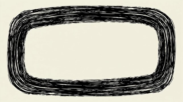 Rounded rectangle frames appear in a sequence on a solid background. Each frame shows unique sketch work with clear transitions between them