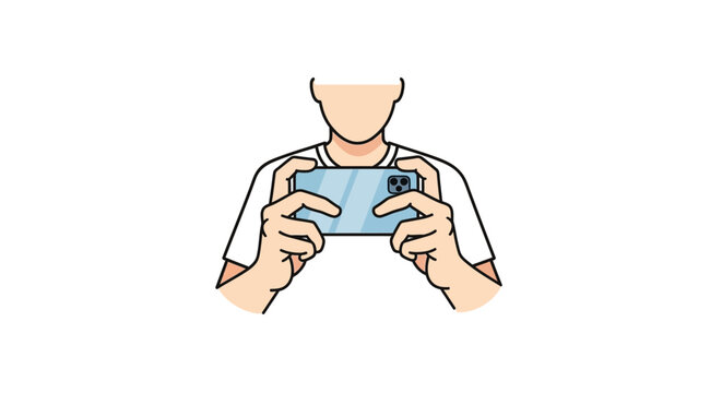 Man holding a video game controller.