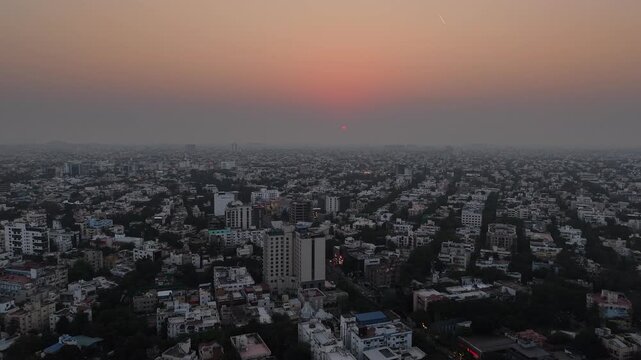 view from the top of the Chennai city