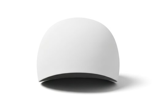 Isolated white hijab inner cap for muslim headwear fashion, lightweight stretchy fabric, textile accessory for modesty, clothing