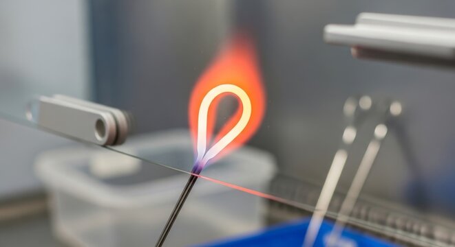 Glowing Hot Wire Loop Ignites in Laboratory