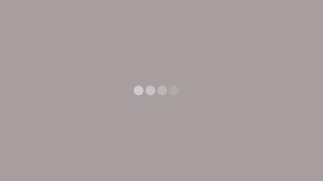 Animated 5 dots blinking preloader. Ellipsis. Waiting process.Website loader. Colorful loading progress icon animation for web UI design