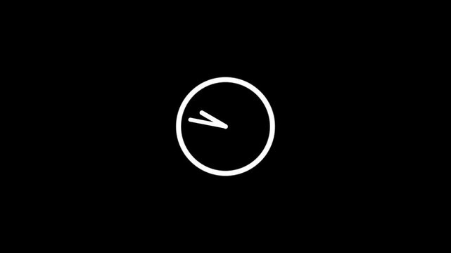 Time and Clock icons .Clocks icon collection design. Horizontal analog clock icon symbol .Circle arrow icon.