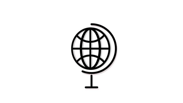 3D world web icon www earth globe icons. World icon