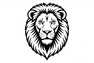 Obraz premium Creative lion illustration with majestic mane and elegant sketch composition