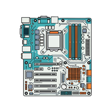 High Quality Computer Motherboard for Hardware Assembly and Tech Projects