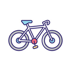 Fototapeta premium Bicycle Rental Vector icon which can easily modify or edit
