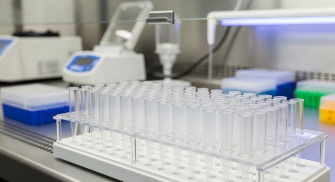 Sterile Pipette Tip Rack in Laboratory Setting