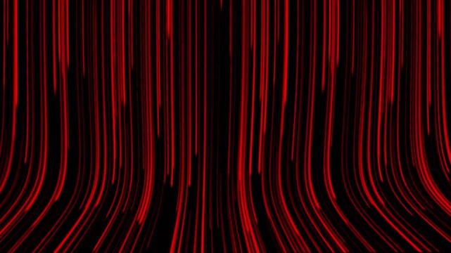 Abstract Red Light Rays Falling Motion Background.4k video
