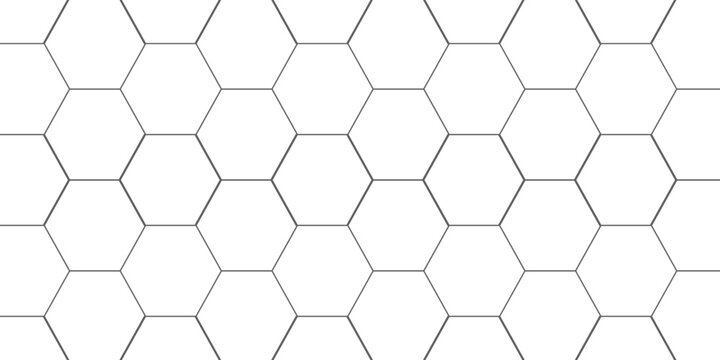 Fishing or soccer net. Repeated hexagon pattern. Black wired mesh texture isolated on white background. Metallic or fabric fence, cage or lattice structure. Vector graphic Illustration.