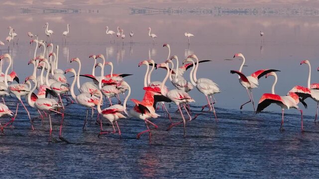 An epic view of flamingos at maharloo lake in shiraz, southern Iran &nbsp; &nbsp; &nbsp; &nbsp; &nbsp; &nbsp; 
