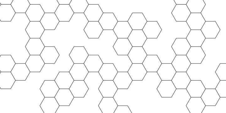 Abstract background black, grey hexagon stock line background. Abstract artistic of geometric background. Abstract background with lines. Modern simple style hexagonal graphic concept. Background.