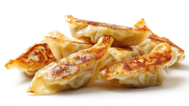 crispy gyros stacked on a wooden board