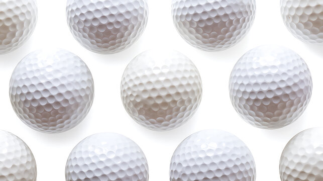 Pattern of White Golf Balls emphasizing modern lifestyle and connectivity