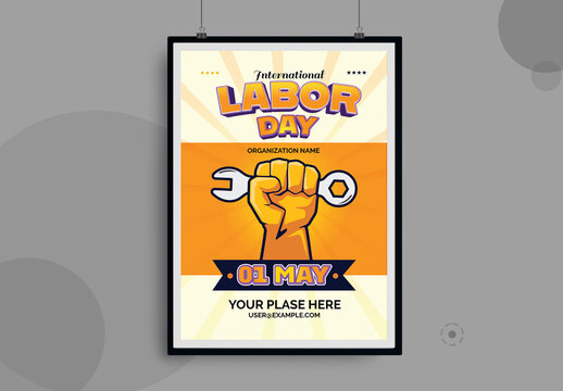 International Labor Day Celebration Poster Template