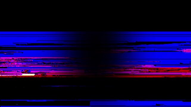 Glitch 10 second digital countdown animation timer