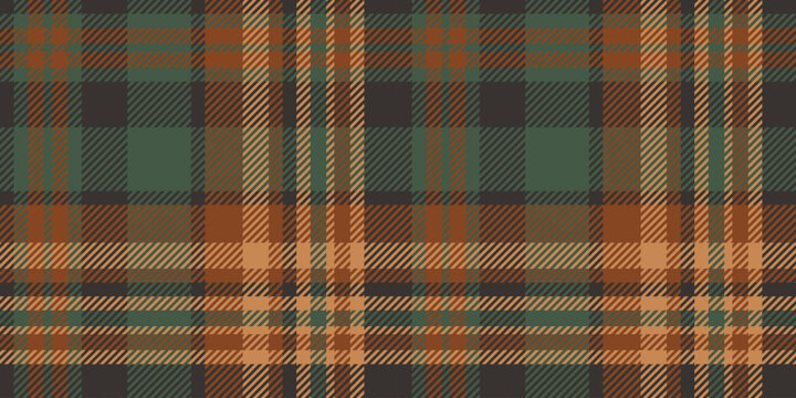 Heritage Rust and Sage Green Tartan Plaid Seamless Pattern for Fall Season Design