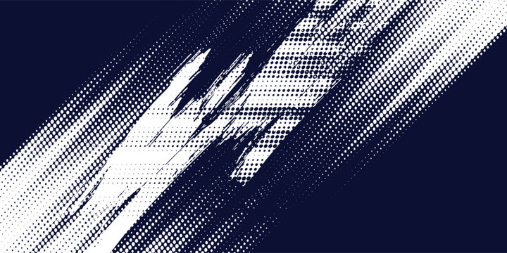 Dots halftone white  blue color pattern gradient grunge texture background. Dots pop art comics sport style vector illustration.