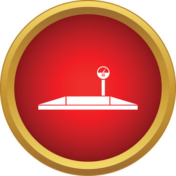 Truck scale or weighbridge icon displaying weight in kilograms