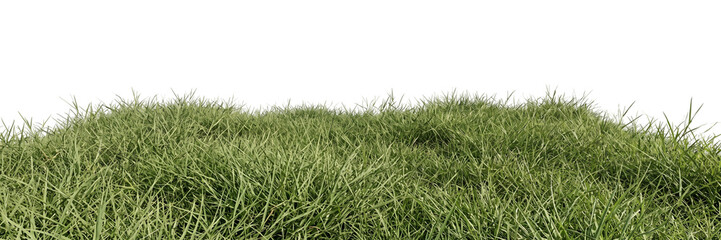 A small grassy hill isolated on a completely black background © ATIQULISLAM