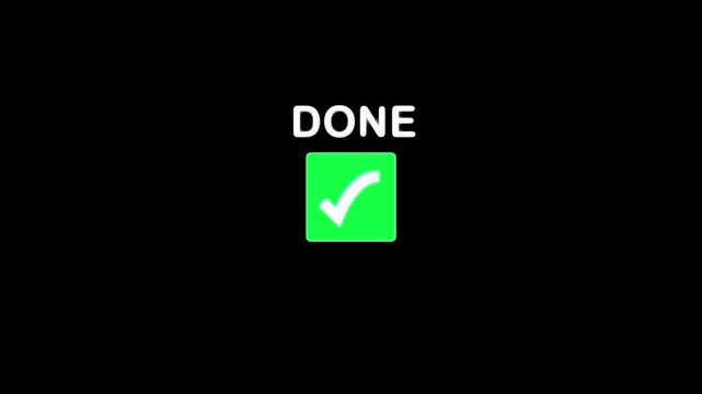 Simple button labeled done with green. Simple button labeled done completion. Simple button labeled done for successful task and goal achievement.