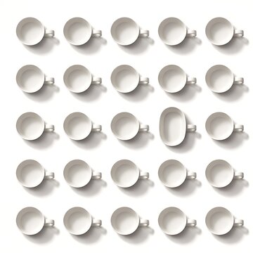 Market anomaly concept with one distorted element in uniform pattern