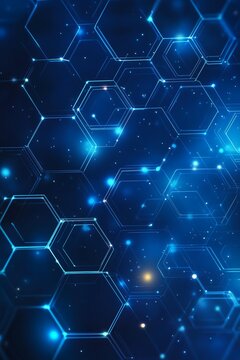 Health care and medical pattern innovation concept sience background design. Astract geometric hexagons hape medicine and science ackground, illustration.