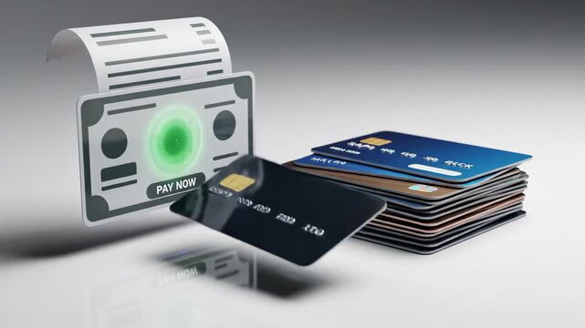 Modern cash register with payment terminal and credit card reader in retail store