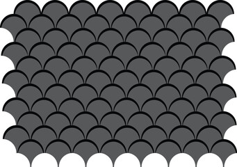 Geometric Scale Pattern Background Set Editable Vector © eko