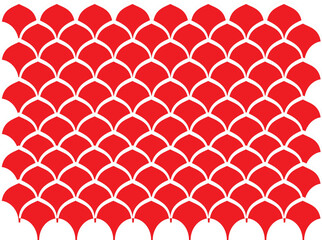 Geometric Scale Pattern Background Set Editable Vector © eko