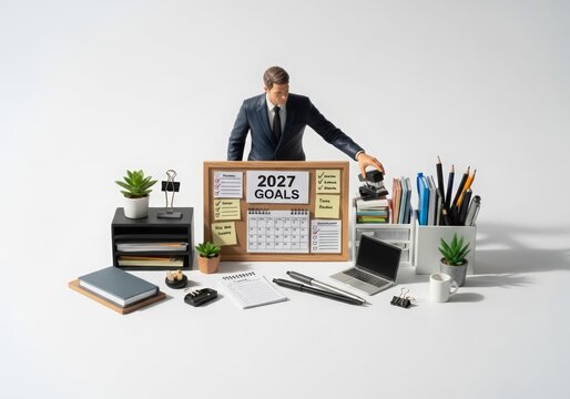 Personal productivity reset preparing for 2027, symbolizing improved habits, structured routines, and focused self-management