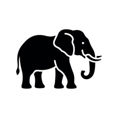 Obraz premium Elephant Icon for Wildlife and Animal Design