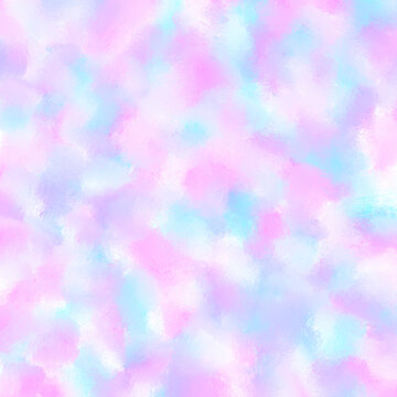 Abstract pastel texture, background. Soft pink, blue, colorful tones, dreamy, cotton candy mood, fluffy texture, playful, light, airy, cute, sweet aesthetic, smooth blend